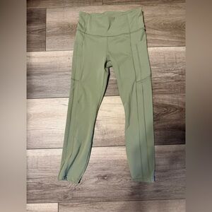 Athleta Olive Green Ultimate Stash 7/8 Leggings